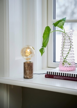 Siv Marble Tischlampe, braun